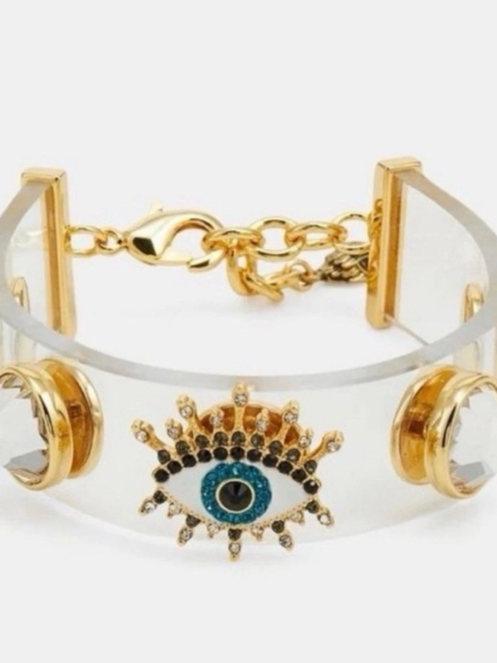 Kurt Geiger Clear Evil Eye Bracelet